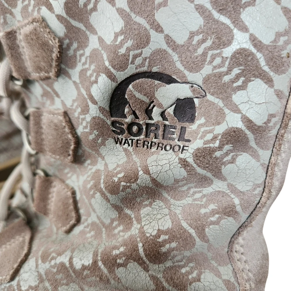 Sorel Laurel Leaf 1964 Diamond Boots | Size 10 | Waterproof Winter Lace-Up - Picture 3 of 14